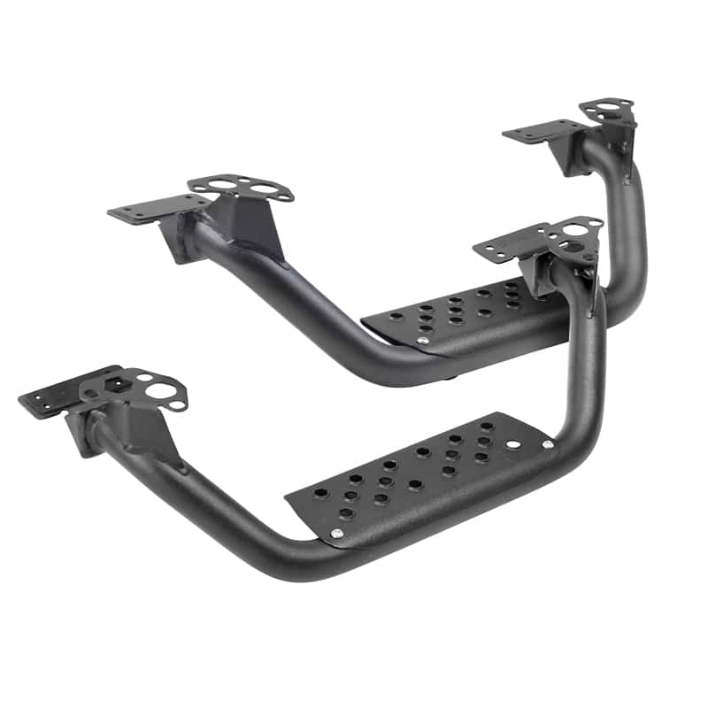 Go Rhino — Go Rhino Dominator Extreme D6 SideSteps - Tex Blk - 4in Drop Down Steps (Pair)
4" D6 Drop Steps - view 1