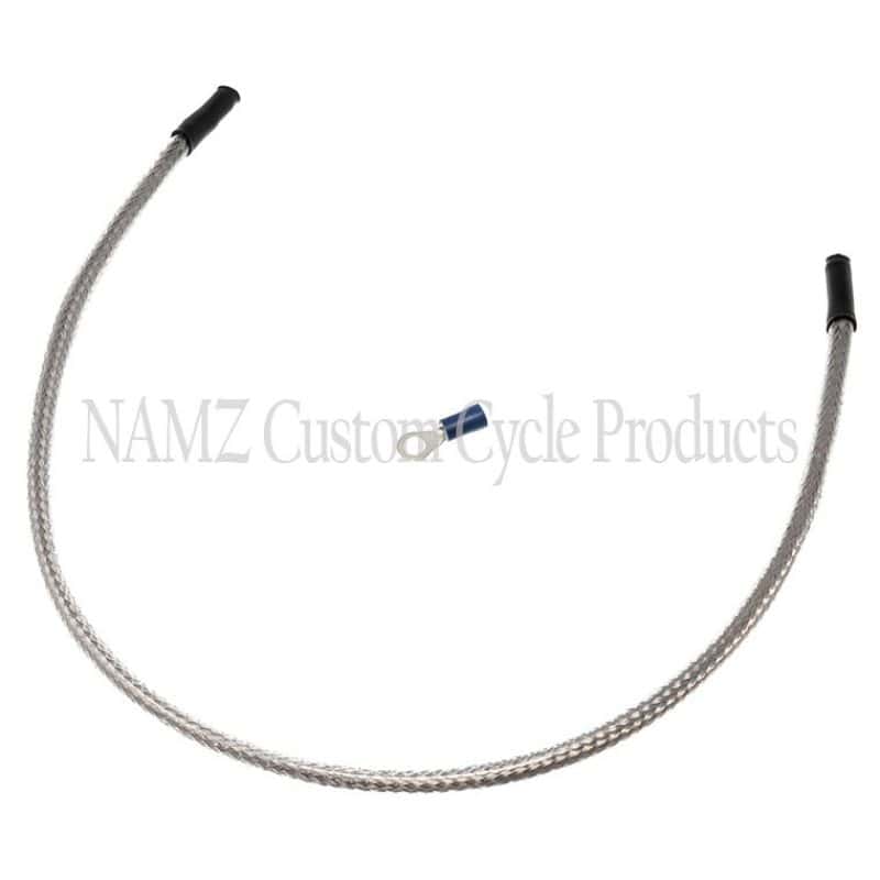 NAMZ — NAMZ Oil Sending Harness Cover (SS Braided & Clear Coated - Stock Length) - view 1