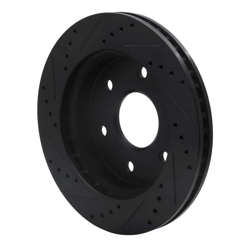 R1 Concepts — R1 2021-2025 Ford F-150 RWD Rear Right Drilled & Slotted Black Brake Rotor
R1 Brake Rotor Drill - view 4