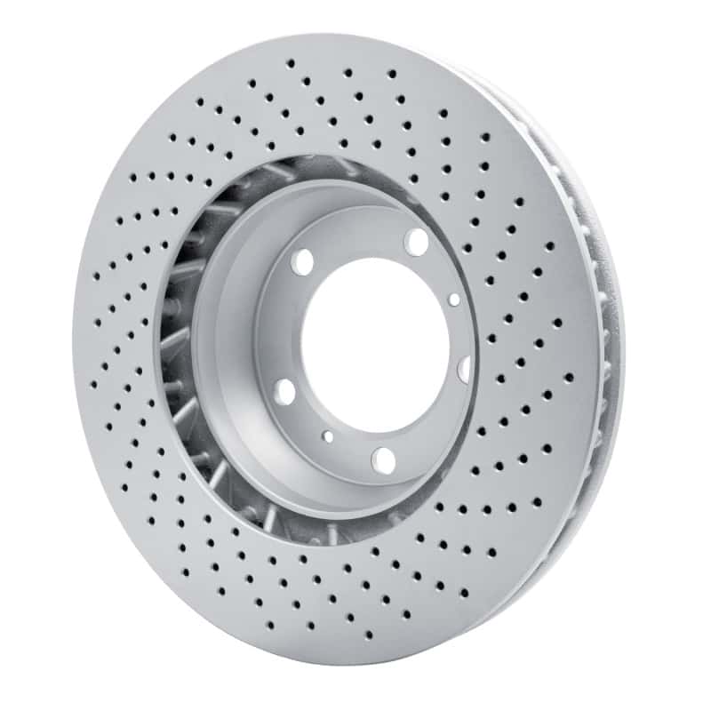 DFC — DFC 99-23 Porsche 718 Cayman Left Front Drilled Hi-Carbon Alloy Geomet Coated Rotor
DFC Brake Rotor - view 4