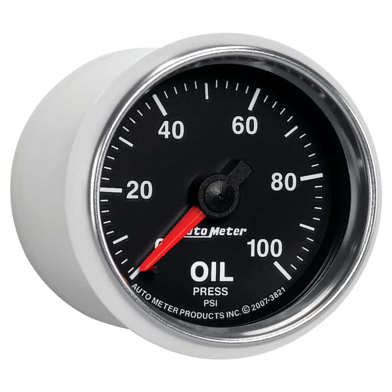 AutoMeter — Autometer GS 52mm 0-100 PSI Mechanical Oil Pressure Gauge
2-1/16" OIL PRESS, 0 - view 11