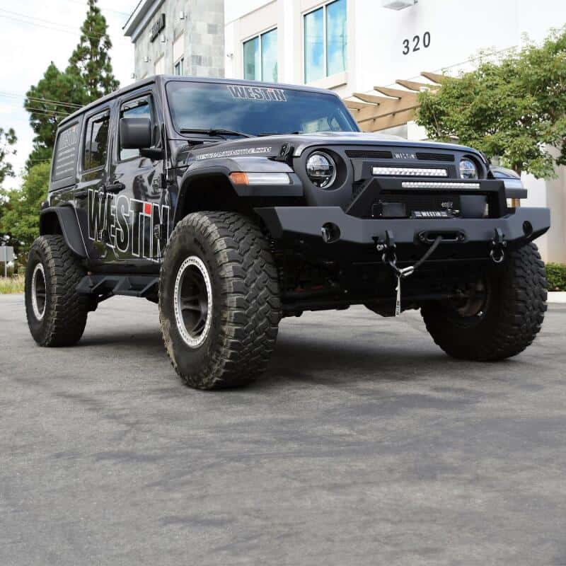 Westin — Westin 18-20 Jeep Wrangler WJ2 Full Width Front Bumper w/LED Light Bar Mount Textured Black
Bumper- Front
Bumper-Front - view 7