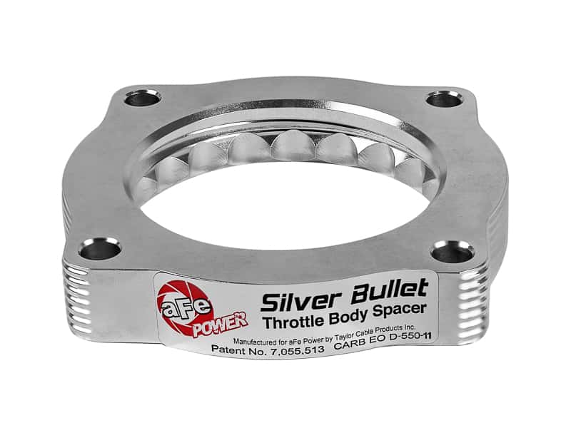 aFe — aFe Silver Bullet Throttle Body Spacers TBS BMW 335i (N54) 07-11 135i/535i 08-10 L6-3.0L (tt)
Throttle Body Spacer
TBdySpacer - view 3