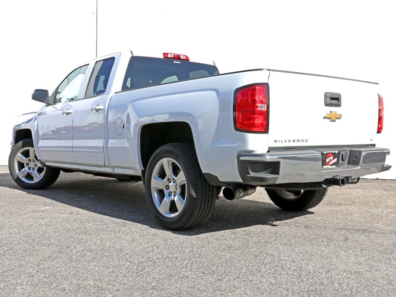 aFe — aFe Gemini XV 3in 304 SS Cat-Back Exhaust w/ Cutout 14-19 GM Trucks 4.3L/5.3L w/ Black Tips
Cat-Back Exhaust - view 5