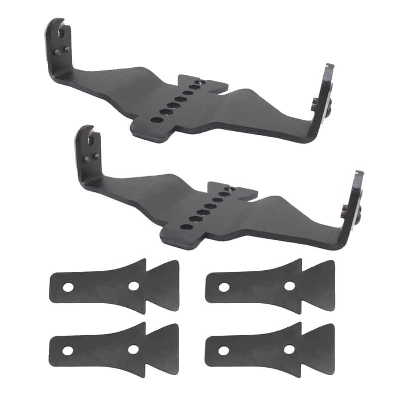 Go Rhino — Go Rhino 18-20 Jeep Wrangler JL/JLU/Gladiator JT Light Mount - Two 6in Single Row
Hood Hinge Mount - view 2