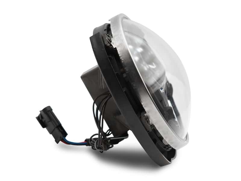 Raxiom — Raxiom 07-18 Jeep Wrangler JK LED Halo Headlights- Black Housing (Clear Lens)
Headlights - view 4