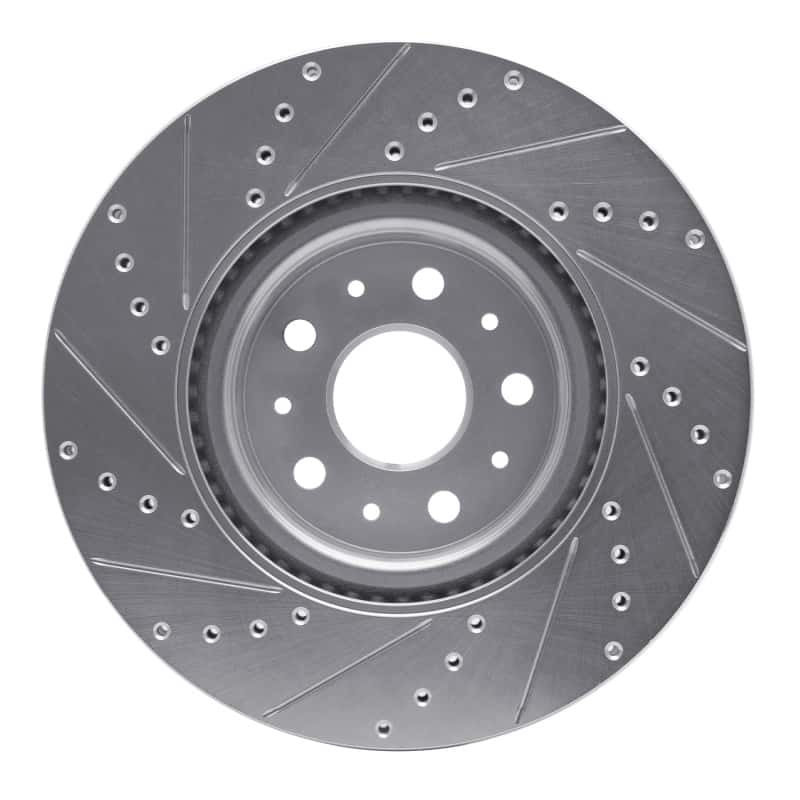 R1 Concepts — R1 14-25 Cadillac CT5 Front Right Drilled & Slotted Silver Brake Rotor
R1 Brake Rotor Drill - view 5