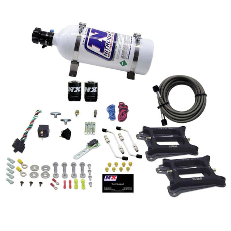Nitrous Express — Nitrous Express Dual 4150/Alcohol Nitrous Kit (100-500HP) w/5lb Bottle
Injection System Kit
N2OSys - view 3