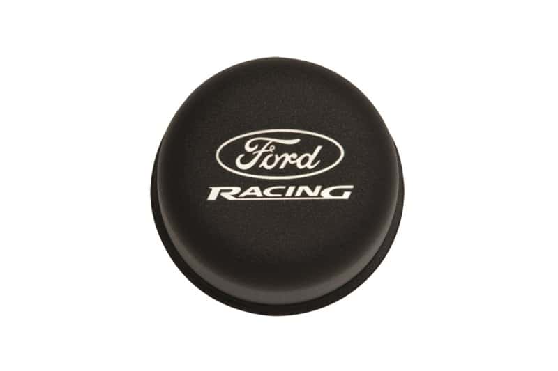 Ford Racing — Ford Racing Black Breather Cap W/ Ford Racing Logo - view 2