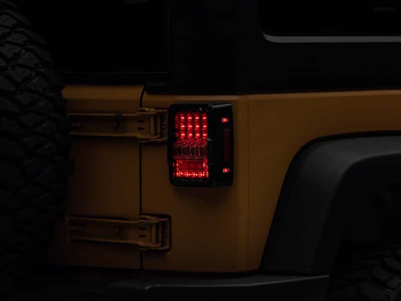 Raxiom — Raxiom 07-18 Jeep Wrangler JK Axial Series Lux LED Tail Lights- Blk Housing (Clear Lens)
Lights - view 1
