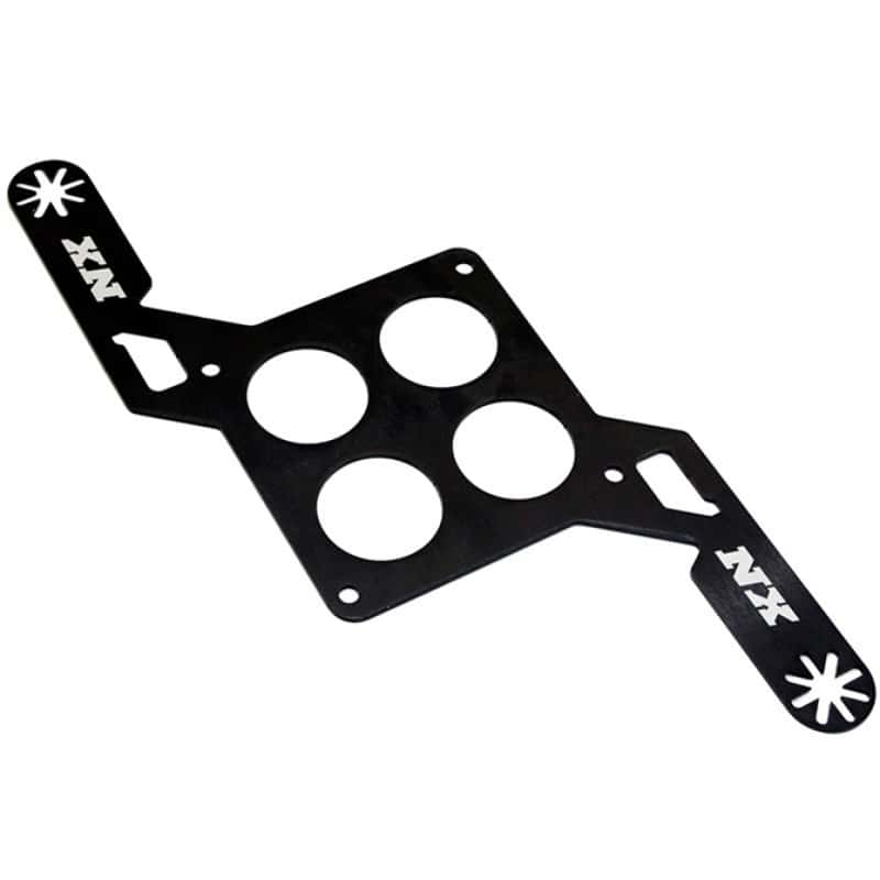 Nitrous Express — Nitrous Express Carb Plate Solenoid Bracket for Dominator
Solenoid Bracket
Fuel/N2OSolBrkt - view 1