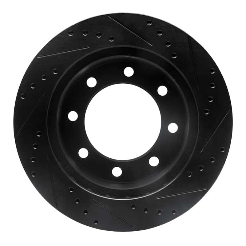 R1 Concepts — R1 99-99 Ford F-250 4WD (Super Duty) Front Left Drilled & Slotted Black Brake Rotor
R1 Brake Rotor Drill - view 5