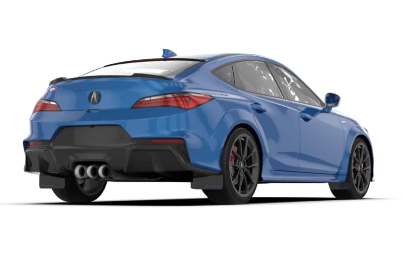 Rally Armor — Rally Armor 23-25 Acura Integra A-Spec Black UR Mud Flap W/White Logo (No Drilling Req.)
Mud Flap - view 5
