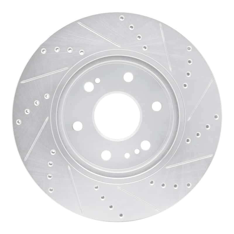 R1 Concepts — R1 2019-2026 Cadillac Vistiq Front Left Drilled & Slotted Silver Brake Rotor
R1 Brake Rotor Drill - view 5