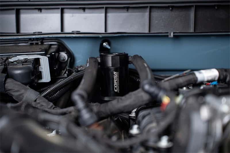 CORSA Performance — Corsa 2021-2025 Ford Bronco 2.7L Aluminum Oil Catch Can
Accessory - view 5