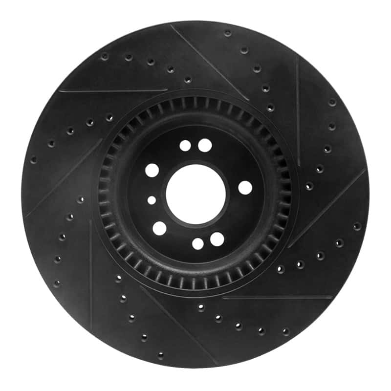 R1 Concepts — R1 07-09 Mercedes-Benz GL320 Front Left Drilled & Slotted Black Brake Rotor
R1 Brake Rotor Drill - view 5
