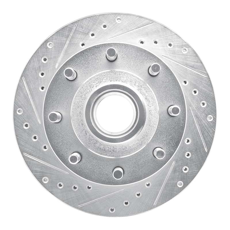 R1 Concepts — R1 92-94 Ford E-350 Econoline Club Wagon Front Left Drilled & Slotted Silver Brake Rotor
R1 Brake Rotor Drill - view 1