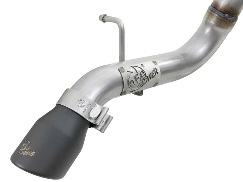 aFe — aFe MACH Force-Xp Axle-Back Hi-Tuck Exhaust System w/Black Tip 18-19 Jeep Wrangler (JL) V6 3.6L
Cat-Back Exhaust - view 2