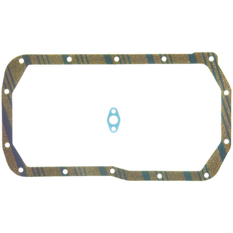 Fel-Pro — Fel-Pro Oldsmobile Cutlass Supreme OS 13398 C-1 Engine Oil Pan Gasket Set Blue Stripe cork-rubber - view 1