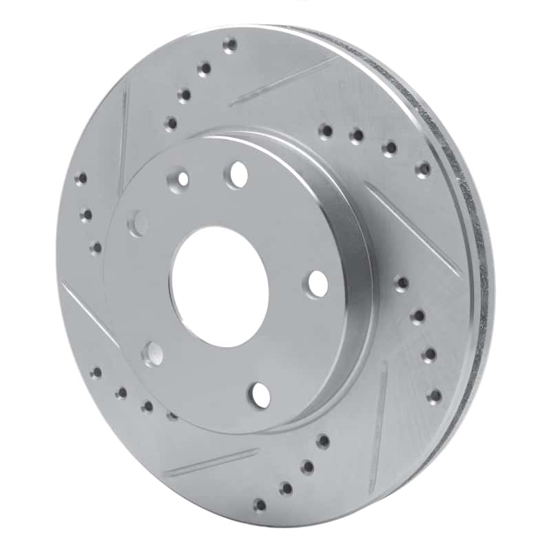 R1 Concepts — R1 99-02 Daewoo Leganza Front Left Drilled & Slotted Silver Brake Rotor
R1 Brake Rotor Drill - view 2