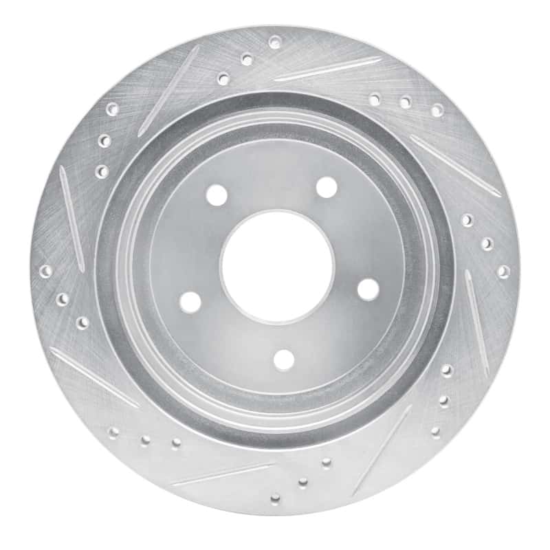 R1 Concepts — R1 1998-2005 Chevrolet Blazer Rear Right Drilled & Slotted Silver Brake Rotor
R1 Brake Rotor Drill - view 5