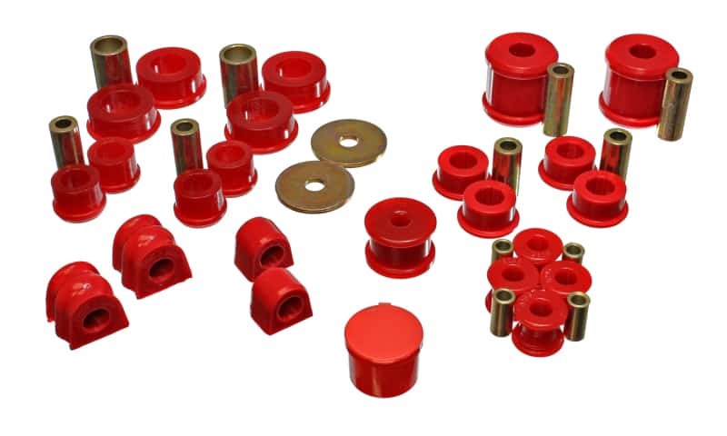 Energy Suspension — Energy Suspension 02-06 Subaru Impreza/WRX Red Hyper-Flex Master Bushing Set
Master Bushing Kit - view 3