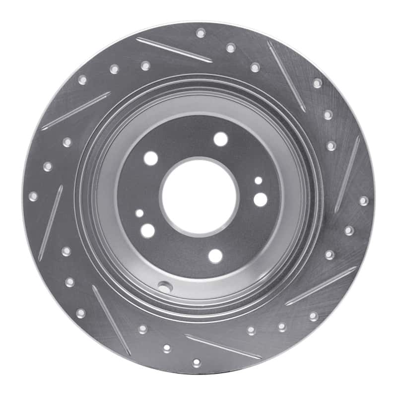 R1 Concepts — R1 09-20 Genesis G80 Rear Left Drilled & Slotted Silver Brake Rotor
R1 Brake Rotor Drill - view 5