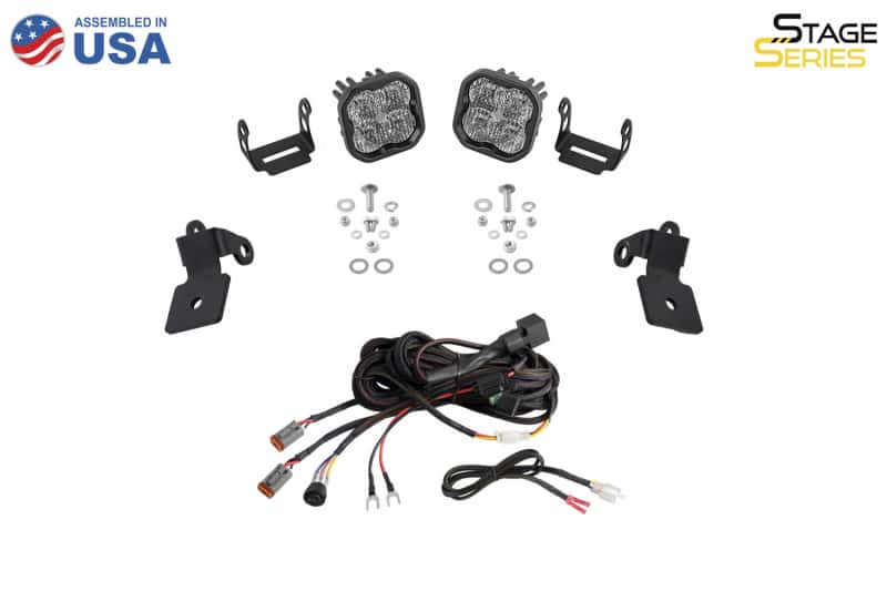 Diode Dynamics — Diode Dynamics 20-Present Polaris RZR A-Pillar LED Pod Kit SS3 Pro - White Combo - view 7