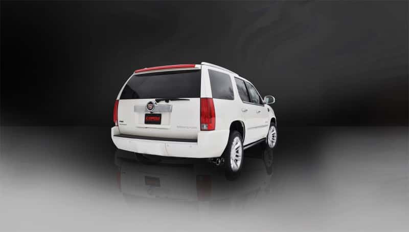 CORSA Performance — Corsa 2011-2014 Cadillac Escalade 6.2L V8 3in Cat-Back Single Side w Twin 4in Black Pro-Series Tips
Exhaust - view 4