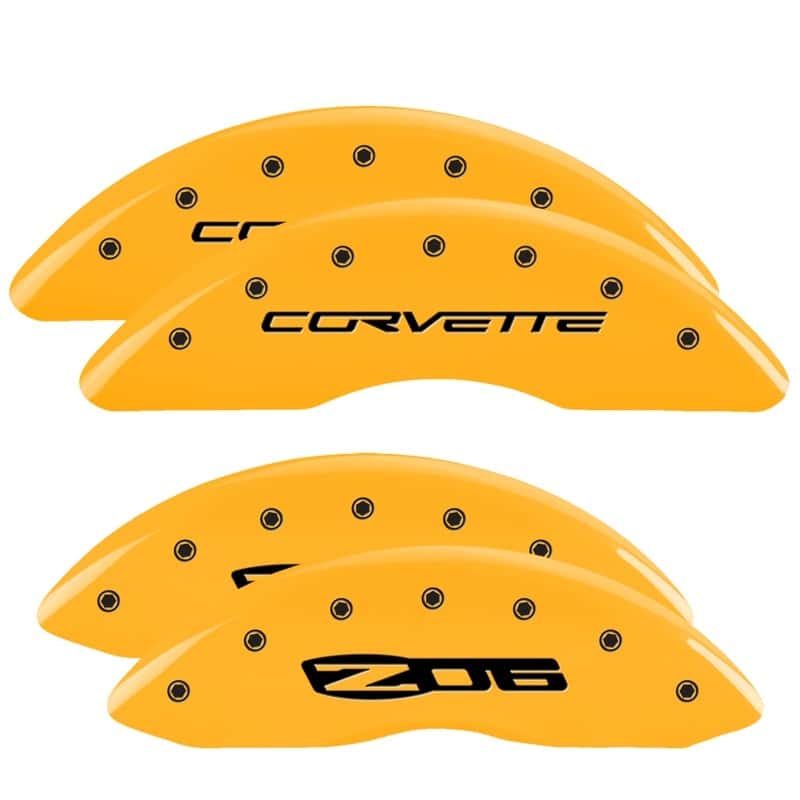 MGP — MGP 4 Caliper Covers Engraved Front C6/Corvette Engraved Rear C6/Z06 Yellow finish black ch
Caliper Covers - view 1