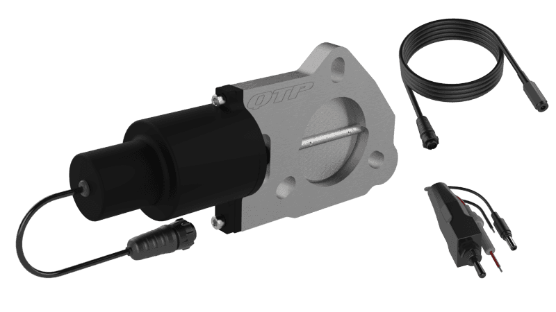 QTP — QTP 2.25in Bolt-On QTEC Electric Cutout Valve - Single - view 2