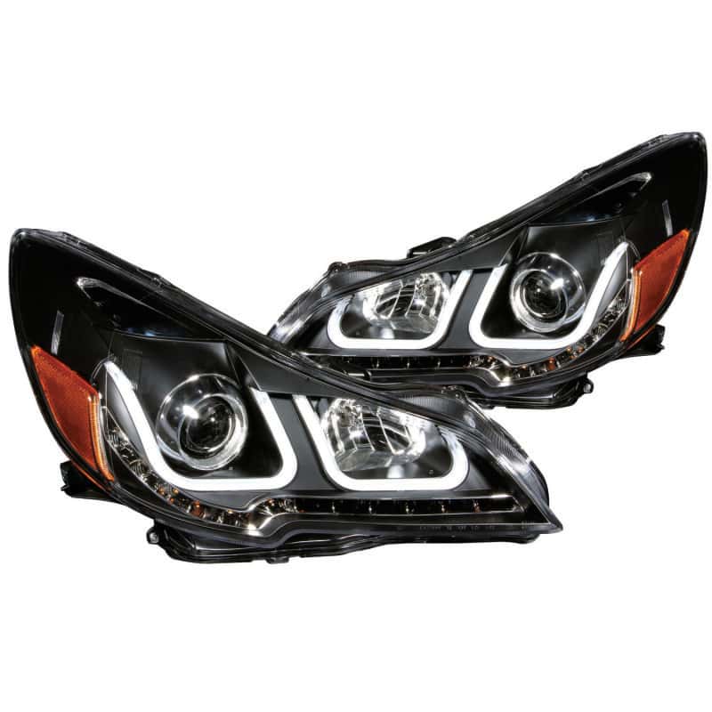 ANZO — ANZO 2010-2014 Subaru Outback Projector Headlights w/ U-Bar Black
Head Light Set
HdLtSet - view 1