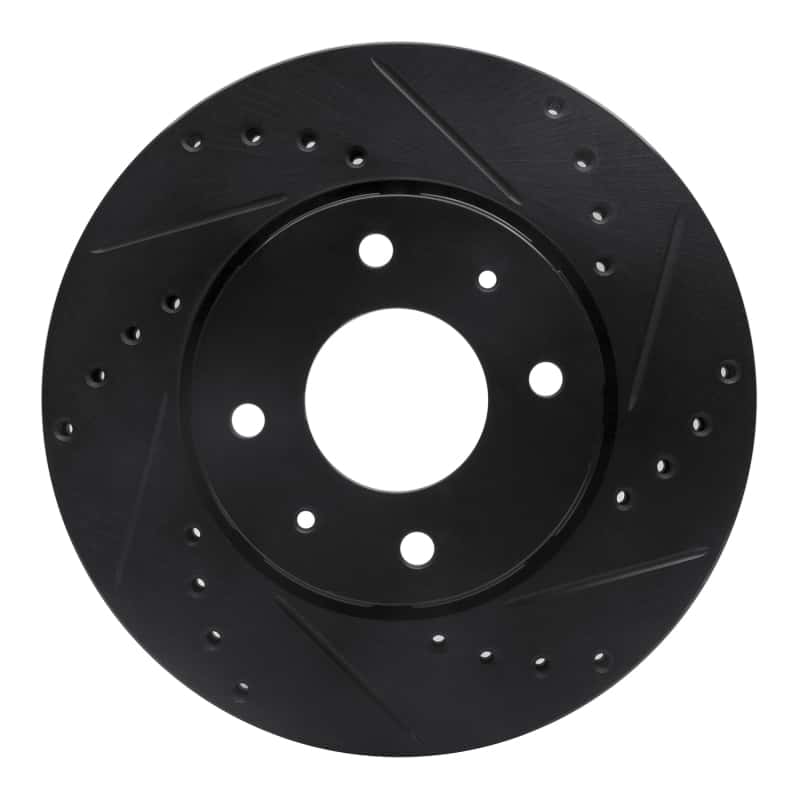 R1 Concepts — R1 00-04 Volvo V40 Front Right Drilled & Slotted Black Brake Rotor
R1 Brake Rotor Drill - view 1