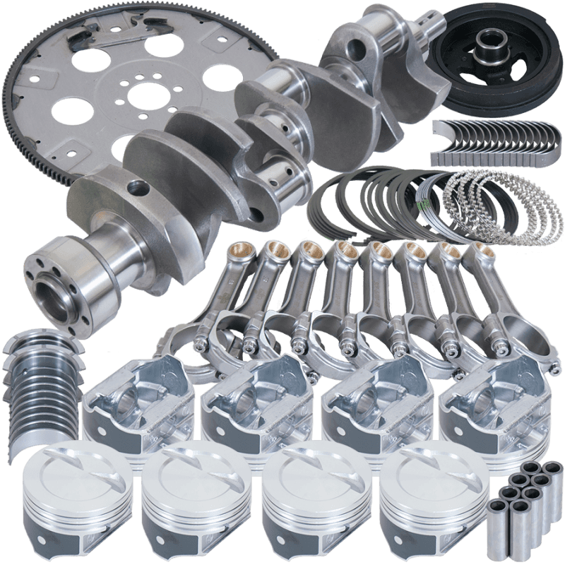 Eagle — Eagle Chevy 350 1Pc 3.750in Crank 5.700in I-Beam Rods 4.060in Pistons 168 Tooth FP Balanced Assembly
Bal Street Perf Assy - view 1