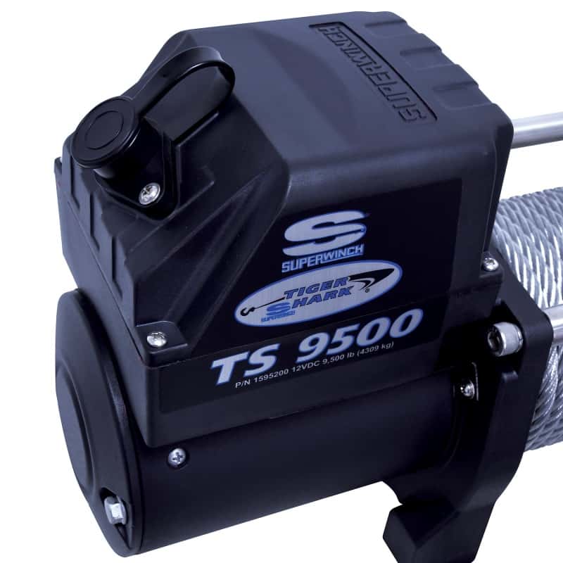 Superwinch — Superwinch 9500 LBS 12V DC 11/32in x 95ft Steel Rope Tiger Shark 9500 Winch
Winch - view 6