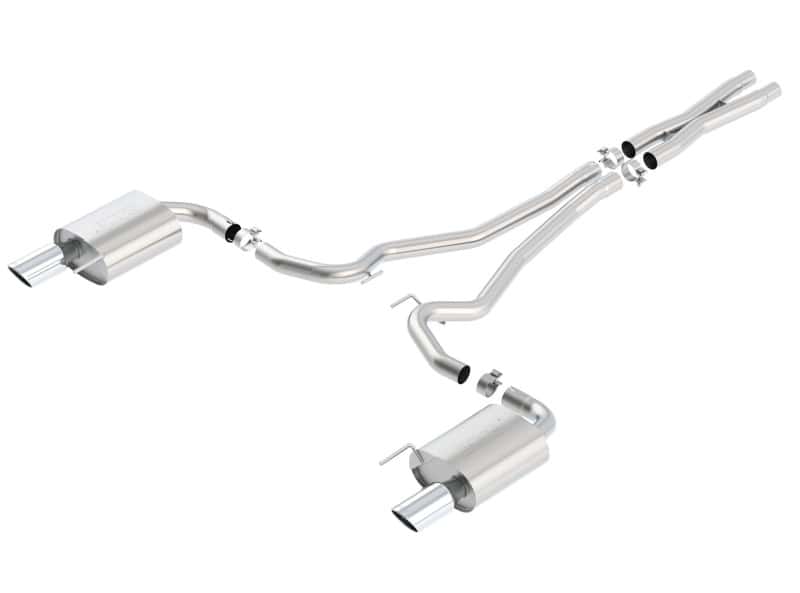 Borla — Borla S-Type Cat-Back 15-17 Ford Mustang GT 5.0L V8 MT/AT 2.5in pipe 4in tip
Cat-Back System
ExhstSysKt - view 1