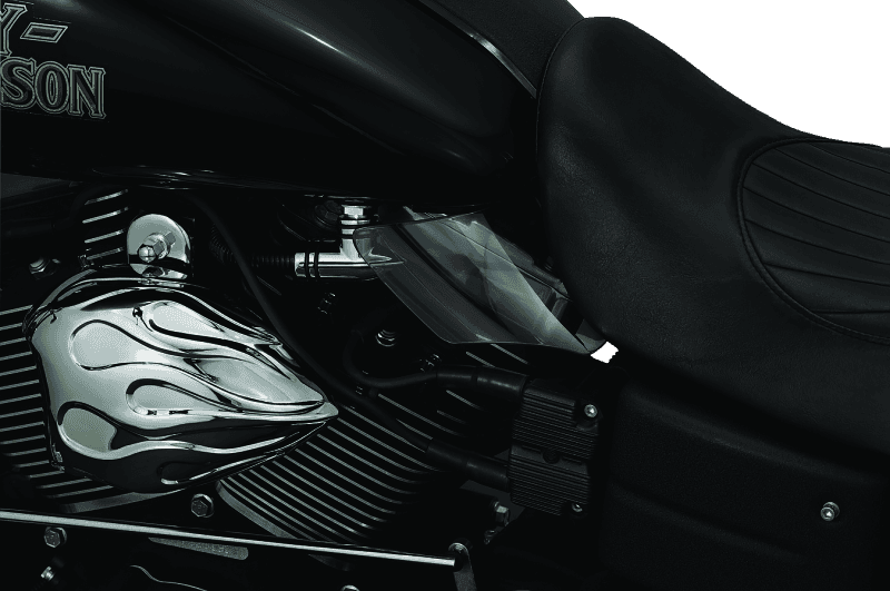 Kuryakyn — Kuryakyn Saddle Shields Heat Deflectors 99-17 Dyna Models Smoke - view 2