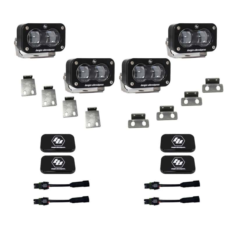 Baja Designs — Baja Designs 21-22 Ford F-150 Raptor S2 SAE Dual Fog Pocket Light Kit - Clear - view 1