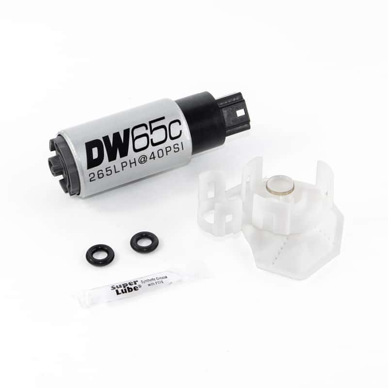DeatschWerks — DeatschWerks 265 LPH Compact In-Tank Fuel Pump w/ Set Up Kit 08-15 Mitsu EVO X, 06-13 MazdaSpeed 3/6
Fuel Pumps - view 1