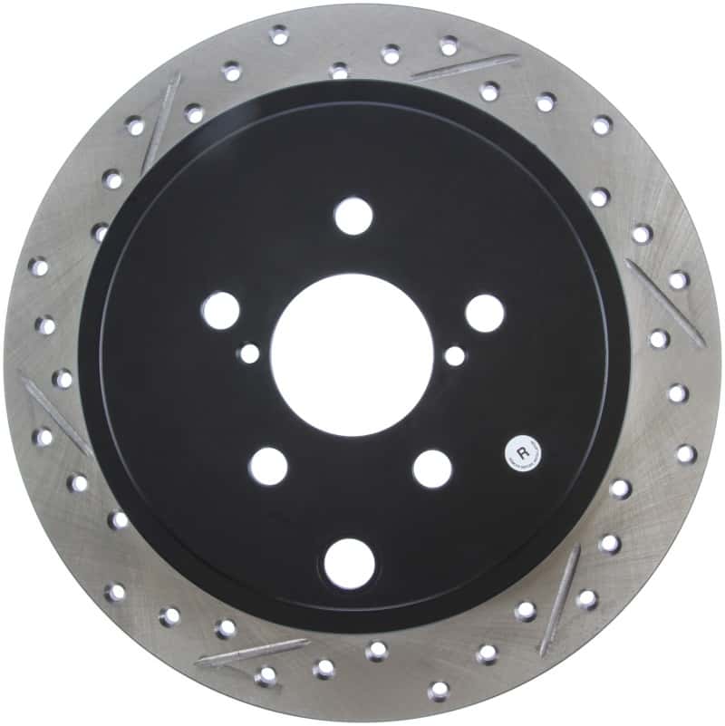 Stoptech — StopTech 08-10 Impreza WRX (Exc STi)/08-10 Impreza Coupe/Sedan Slotted & Drilled Right Rear Rotor
Disc Brake Rotor
Slot/Drill Rotor - view 2