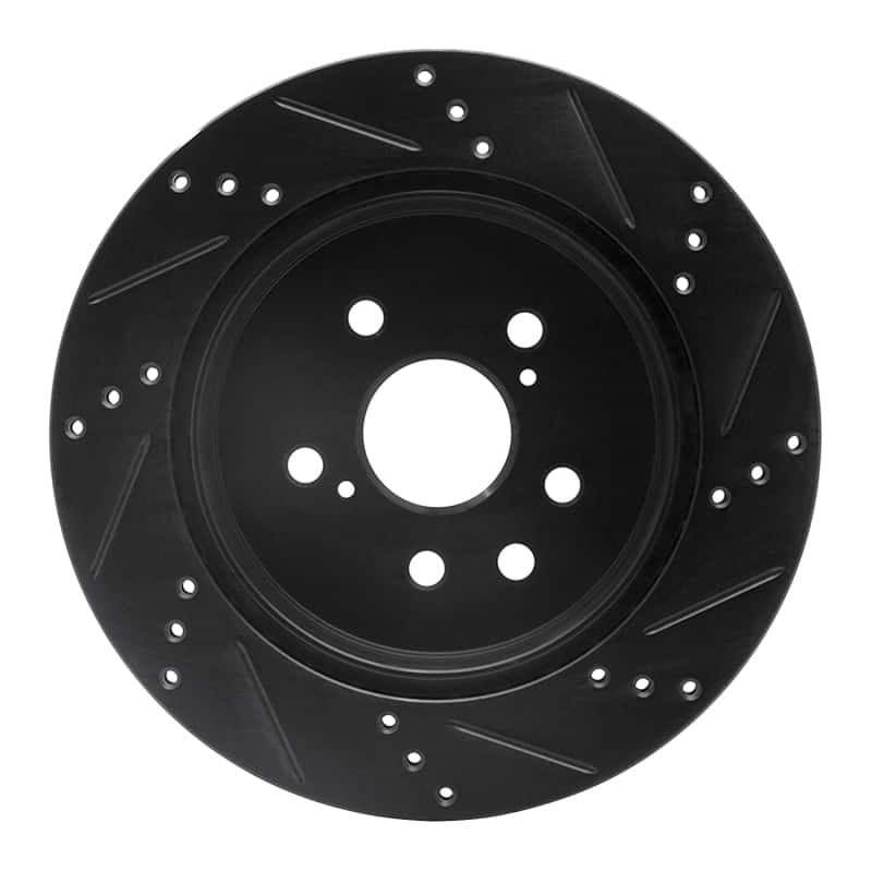 R1 Concepts — R1 06-20 Lexus GS300 Rear Left Drilled & Slotted Black Brake Rotor
R1 Brake Rotor Drill - view 5