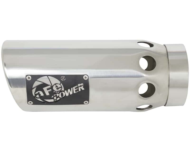 aFe — aFe Power Intercooled Tip Stainless Steel - Polished 4in In x 5in Out x 12in L Clamp On
Exhaust Tip Polished - view 1
