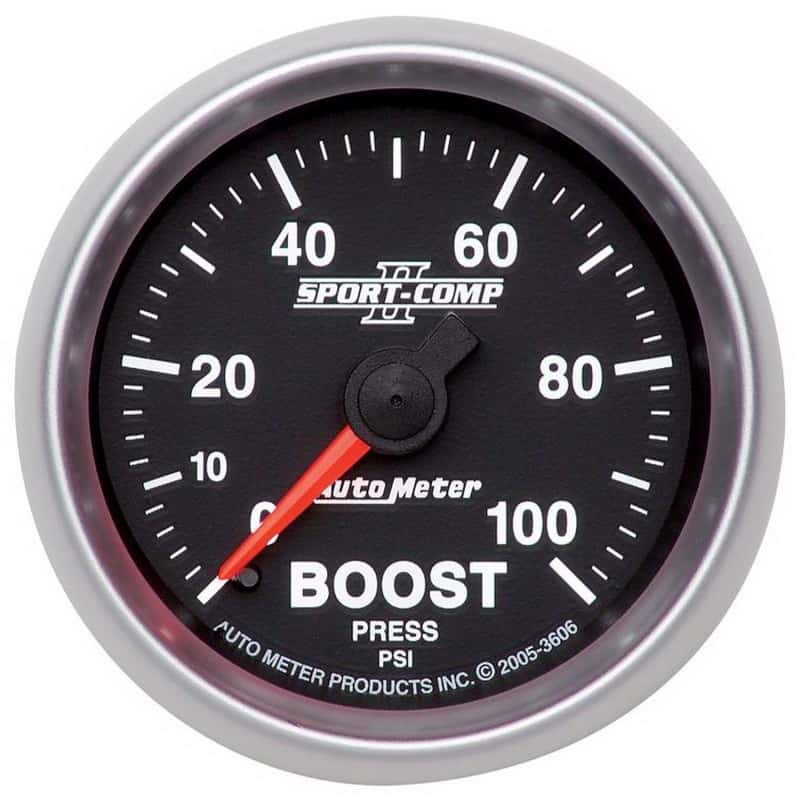 AutoMeter — Autometer 2-1/16in 0-100 PSI Mechanical Boost Gauge
2-1/16" BOOST, 0-100 - view 1