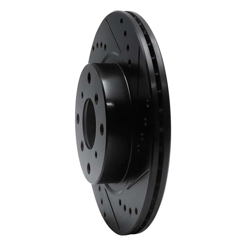 R1 Concepts — R1 87-90 Acura Legend Front Right Drilled & Slotted Black Brake Rotor
R1 Brake Rotor Drill - view 2