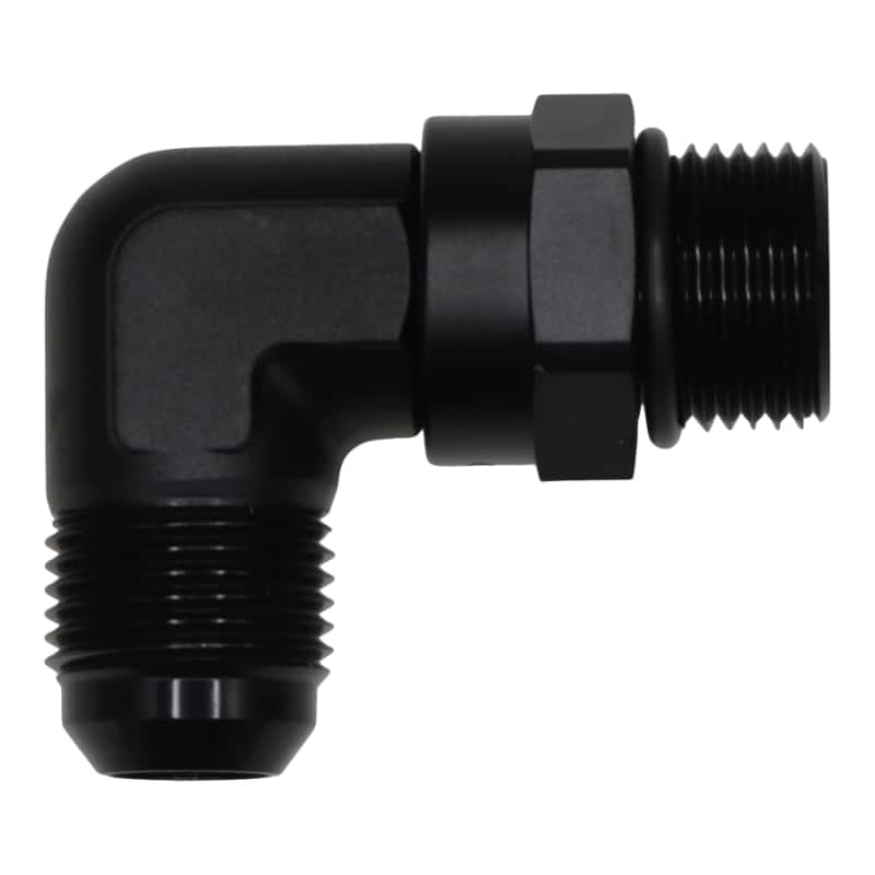 DeatschWerks — DeatschWerks 10AN ORB Male Swivel to 10AN Male Flare 90-Degree Fitting - Anodized Matte Black
Lines & Fittings - view 1