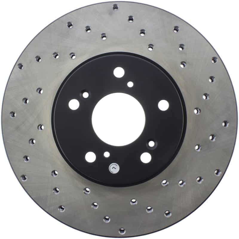 Stoptech — StopTech 99-08 Acura TL (STD Caliber) / 01-03 CL / 04-09 TSX Cross Drilled Left Front Rotor
Cross Drilled Rotor
Disc Brake Rotor - view 1