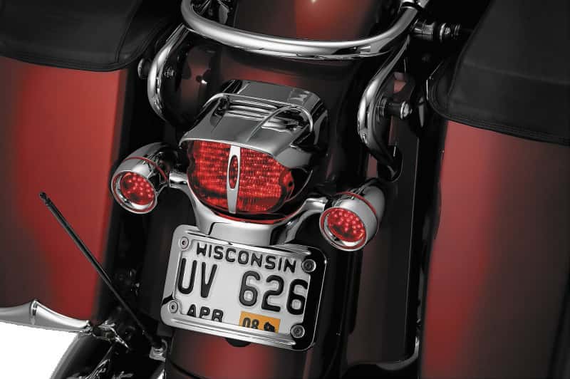 Kuryakyn — Kuryakyn Taillight Visor Without Slots Chrome - view 2
