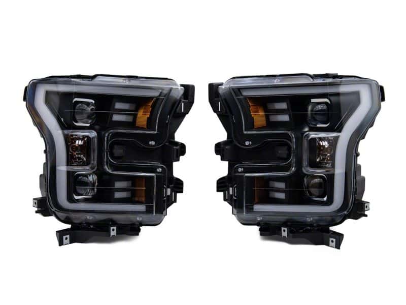 Raxiom — Raxiom 15-17 Ford F-150 G3 Projector Headlights w/ LED Accent- Blk Housing (Clear Lens)
Headlights - view 11