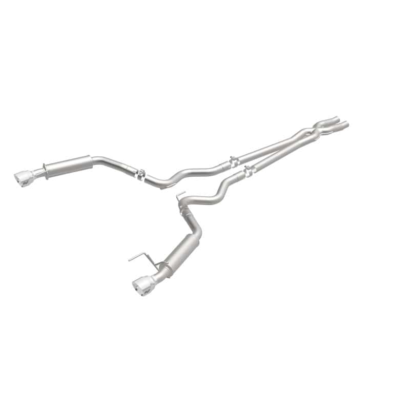 Magnaflow — MagnaFlow Cat Back, SS, 2.5in, Competition, Dual Split Polished 4.5in Tips 2015 Ford Mustang V6 3.7L
Cat-Back - view 3