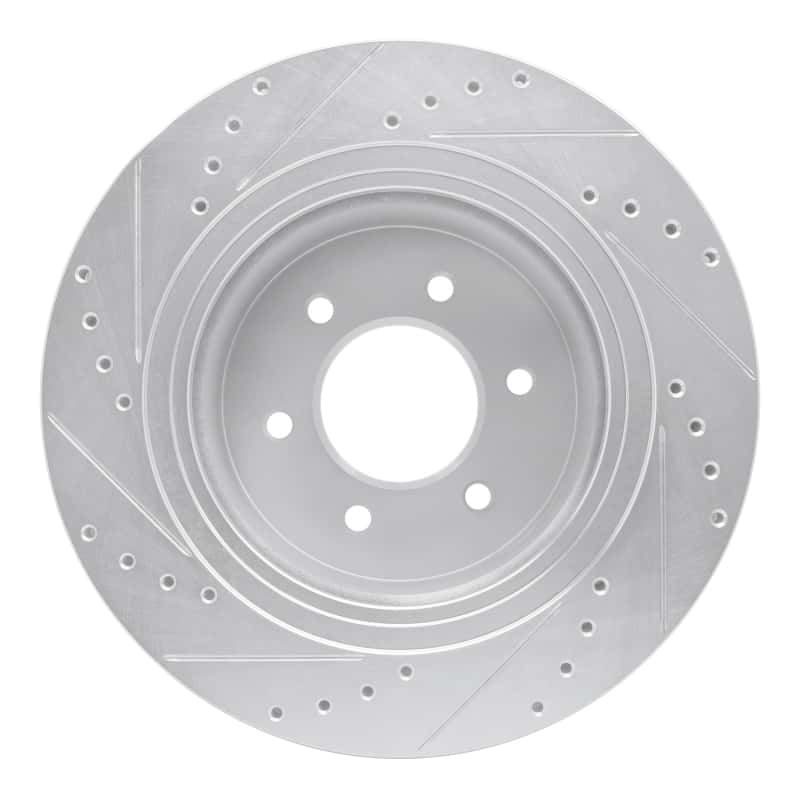 R1 Concepts — R1 16-24 Nissan Titan XD Front Right Drilled & Slotted Silver Brake Rotor
R1 Brake Rotor Drill - view 5